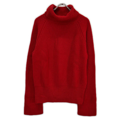 SINME Sinme 23AW Red Medium-Gauge Turtleneck Knit Top