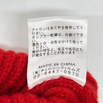 SINME Sinme 23AW Red Medium-Gauge Turtleneck Knit Top