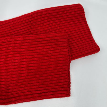 SINME Sinme 23AW Red Medium-Gauge Turtleneck Knit Top