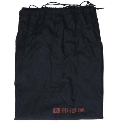 印傳屋 印傳屋 黒地 x 黒漆 ボストンバッグ