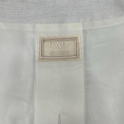 FOXEY BOUTIQUE フォクシーブティック 35221 ベージュ リネン混 Platinum Luxe コートプラチナリュクス スタンドカラー コート コート