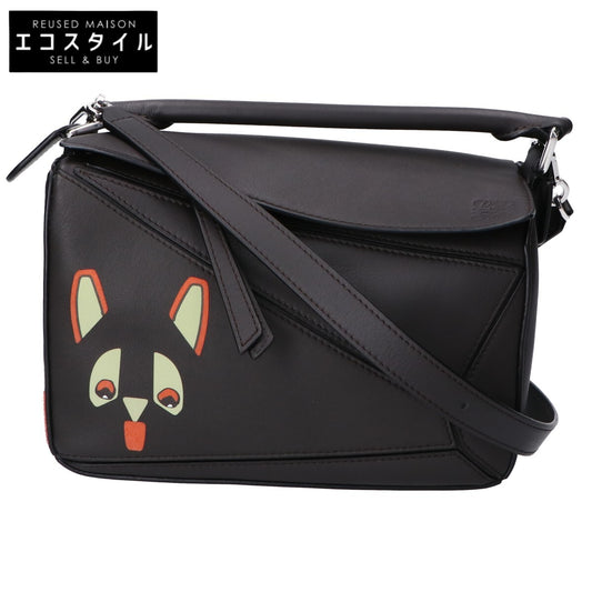 LOEWE ロエベ 美品 クラシックカーフ フューチャリスト キャット パズルバッグ スモール 2WAYショルダーバッグ ハンドバッグ
