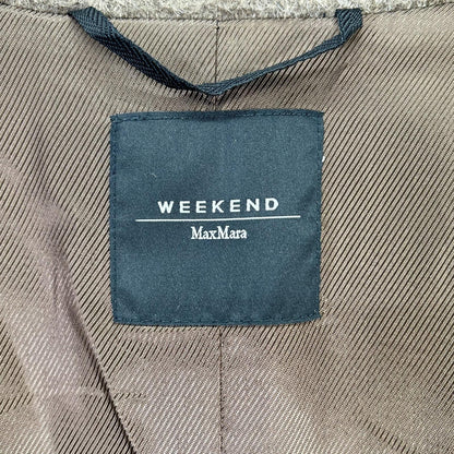 Max MaraWEEKEND Max Mara Weekend 2425016026 Gray Alpaca Mohair TEMPERA Long Gown Coat Coat