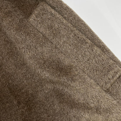 Max MaraWEEKEND Max Mara Weekend 2425016026 Gray Alpaca Mohair TEMPERA Long Gown Coat Coat
