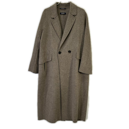 S MaxMara エスマックスマーラ 【CUCITO AMANO】90160899607 グレー ピュアヴァージンウール100 ダブルフェイスロングコート コート