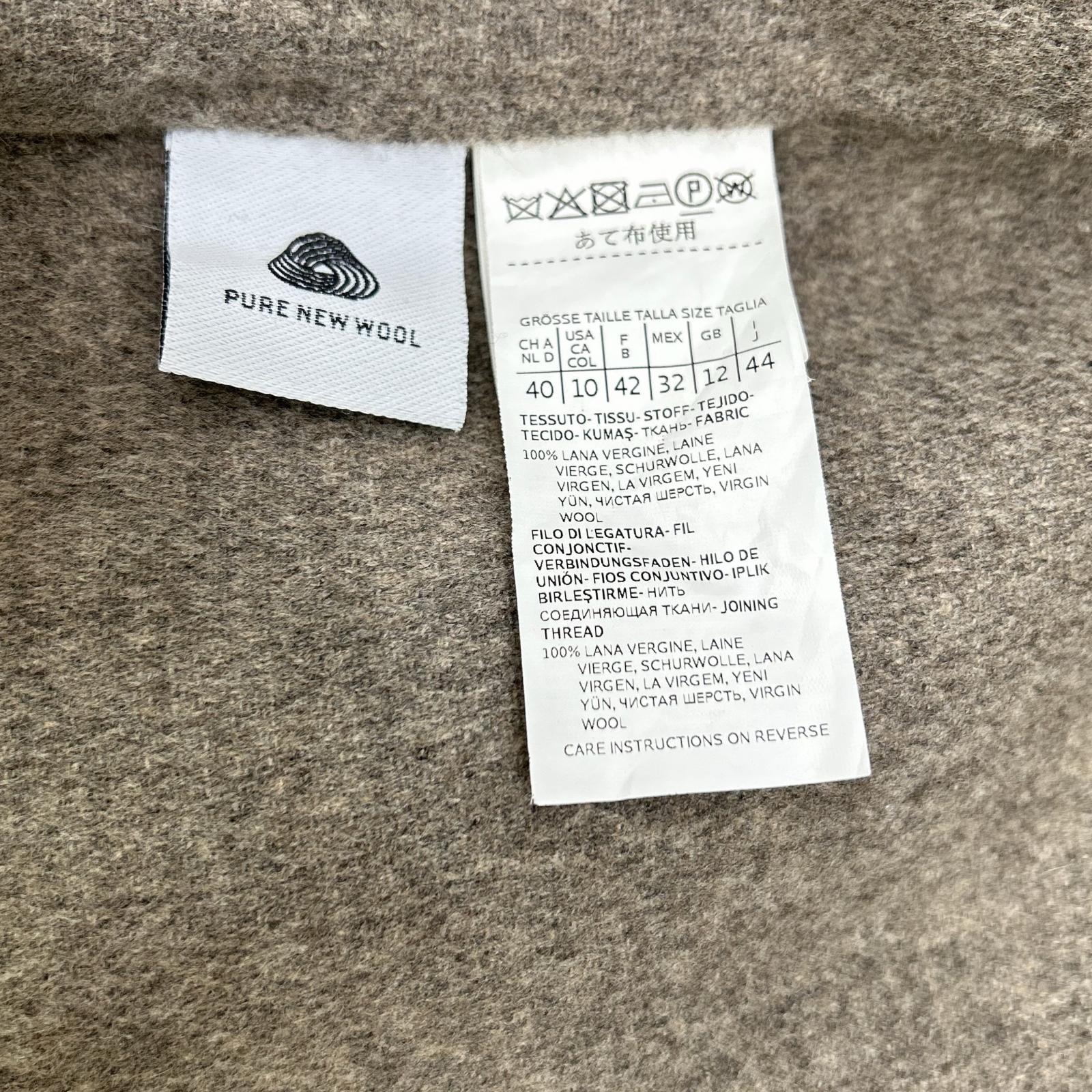 S MaxMara エスマックスマーラ 【CUCITO AMANO】90160899607 グレー ピュアヴァージンウール100 ダブルフェイスロングコート コート