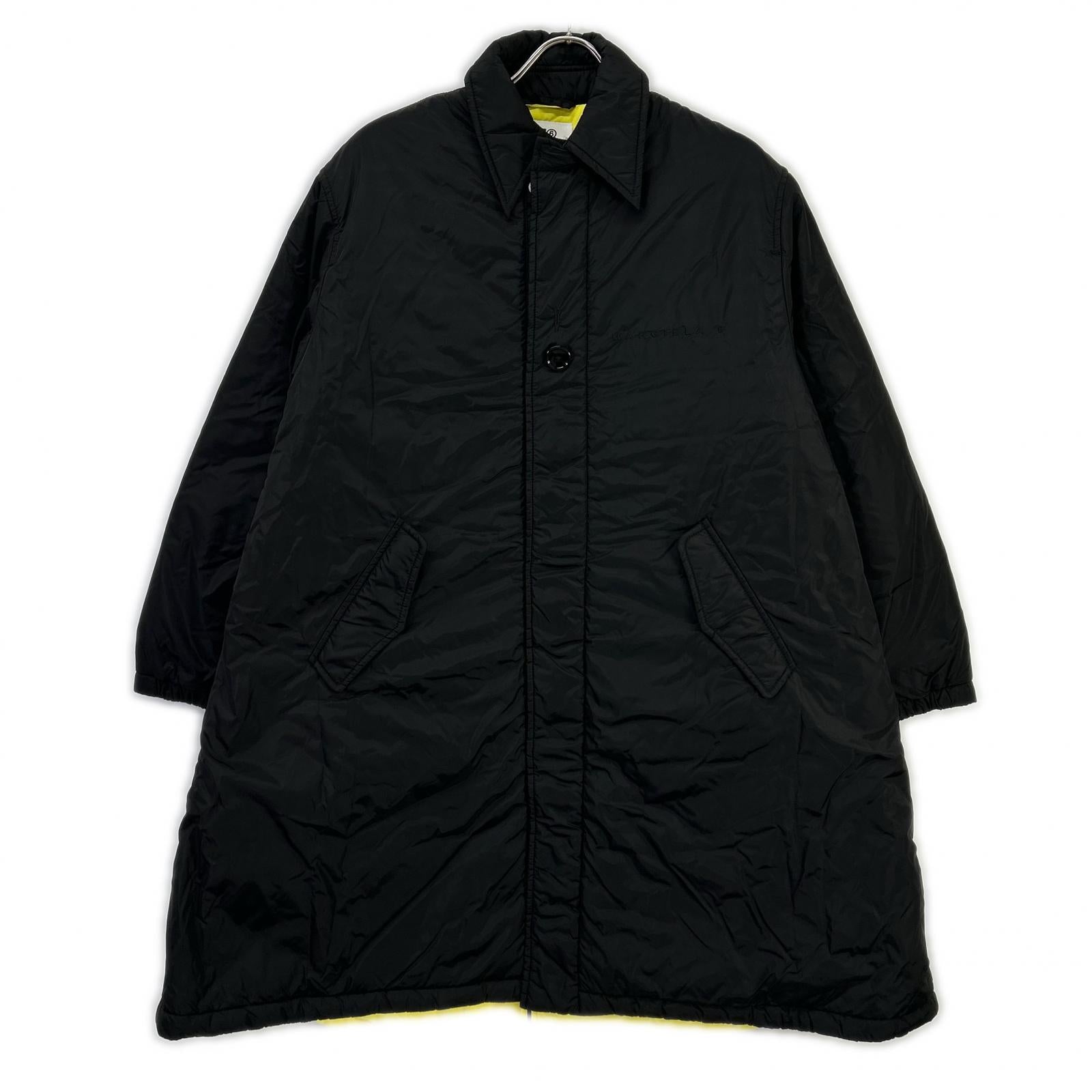 MM6 エムエムシックス M60168 MM089 22年 ブラック バックナンバー 6 パテッドナイロンコート コート