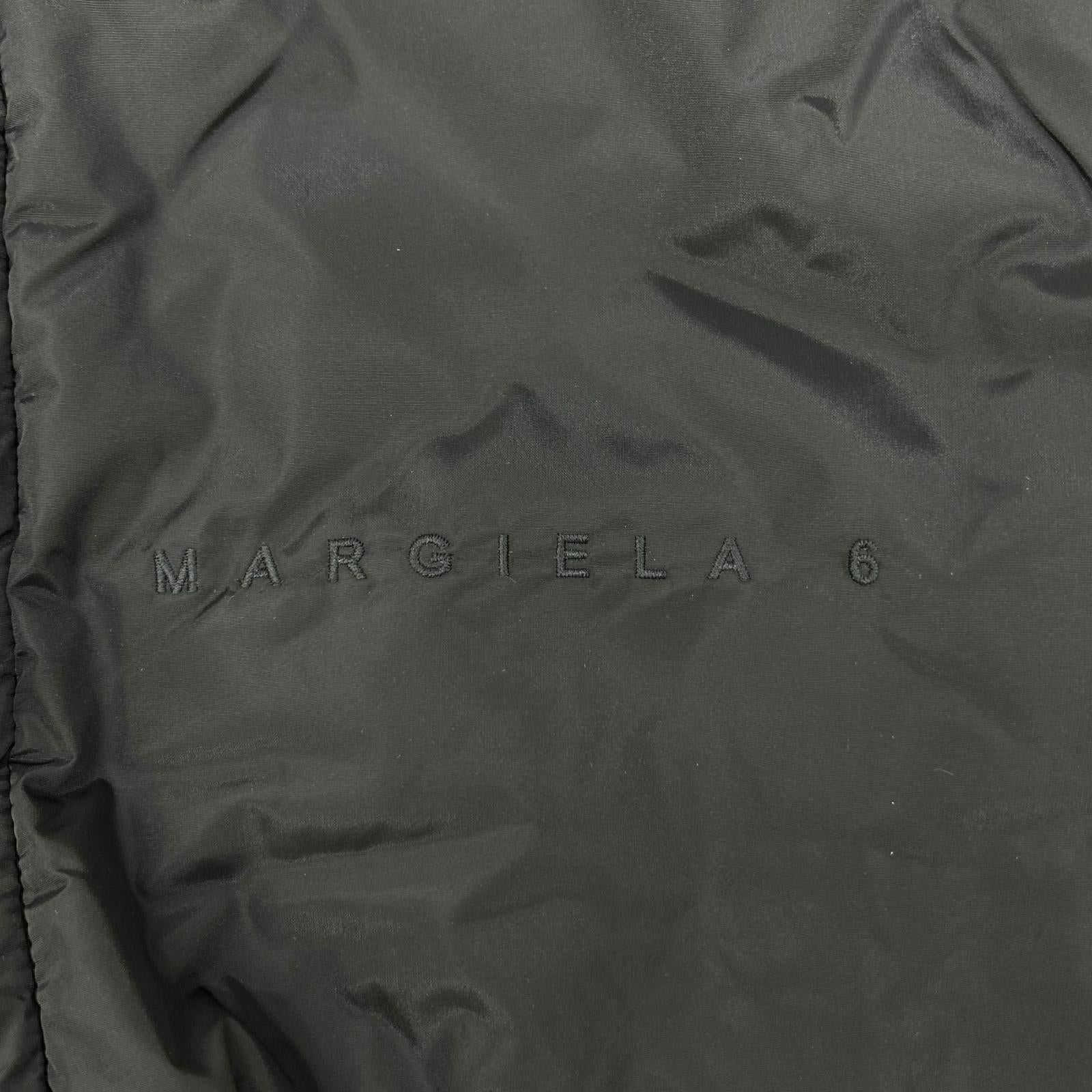 MM6 エムエムシックス M60168 MM089 22年 ブラック バックナンバー 6 パテッドナイロンコート コート