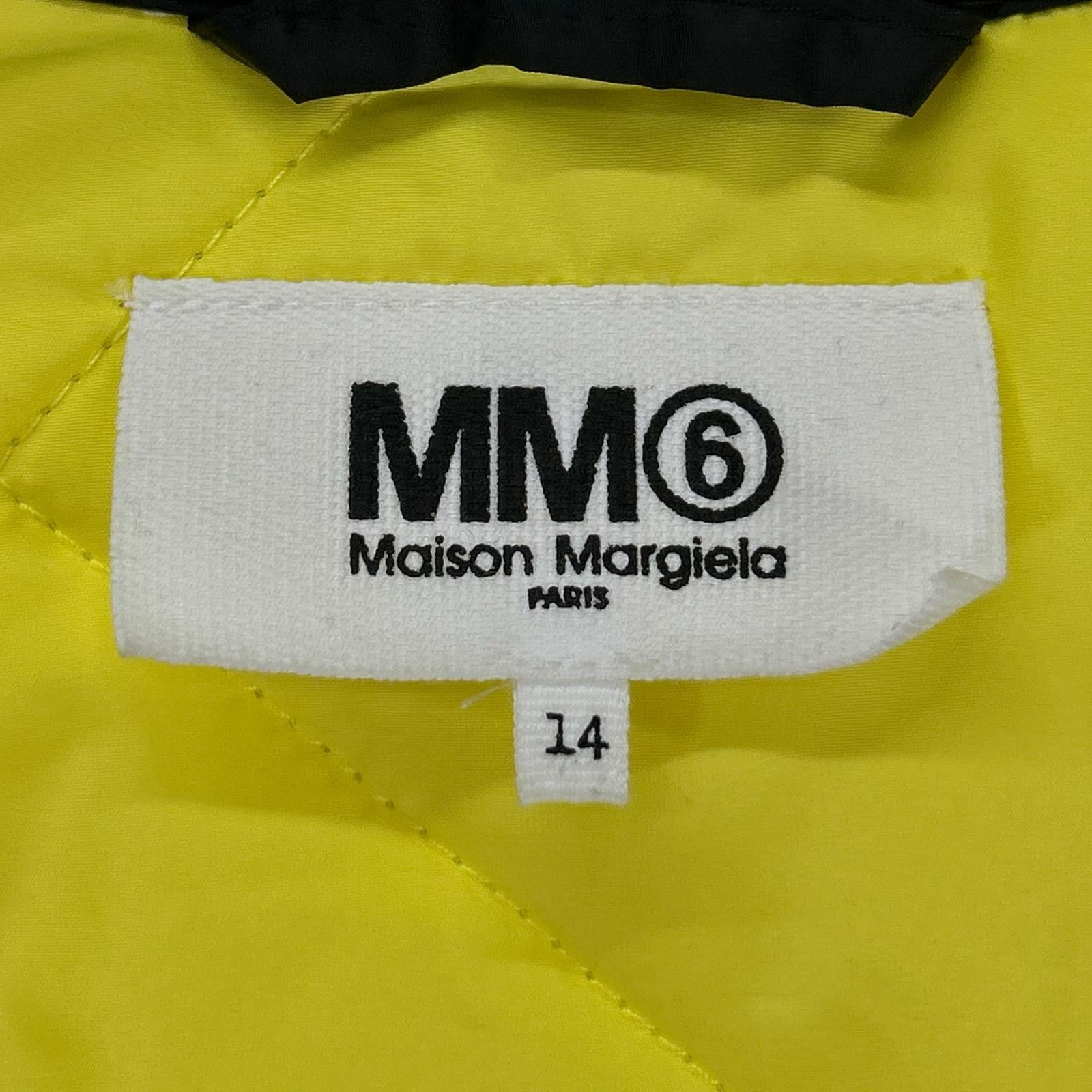 MM6 エムエムシックス M60168 MM089 22年 ブラック バックナンバー 6 パテッドナイロンコート コート