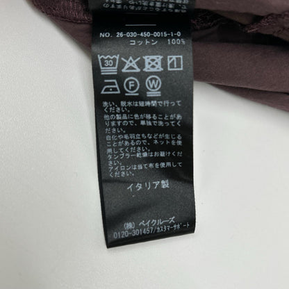 album di famiglia アルバム・ディ・ファミリア 26年製 ボルドー SLEEVELESS COLLAR JUMP ノースリーブジャンプスーツ オーバーオール オールインワン