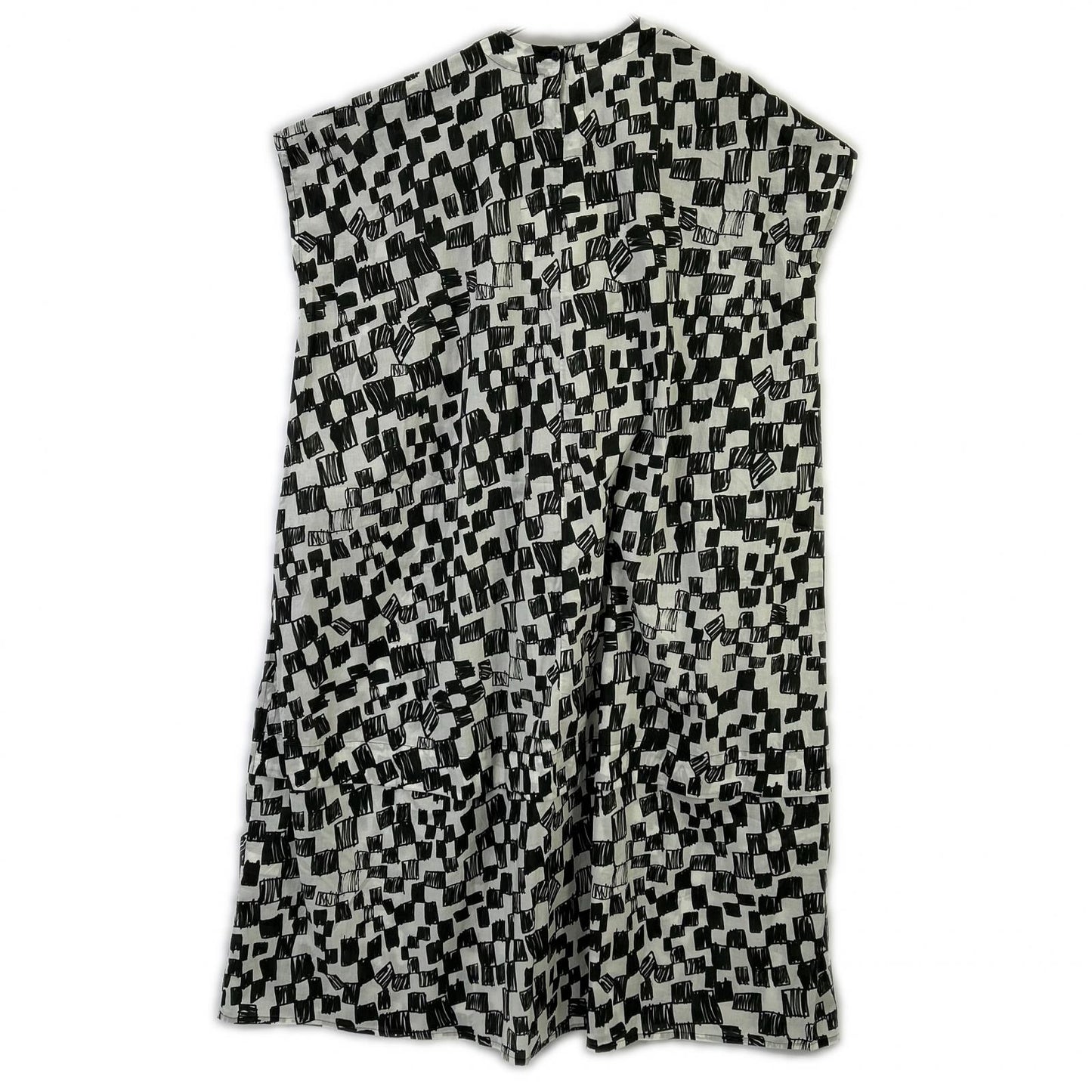 toogood トゥーグッド 26年製 ブラック×ホワイト THE POET DRESS CHEQUERBOARD LAWN - FLINT FELT TIP チェックワンピース ワンピース
