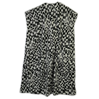 toogood トゥーグッド 26年製 ブラック×ホワイト THE POET DRESS CHEQUERBOARD LAWN - FLINT FELT TIP チェックワンピース ワンピース