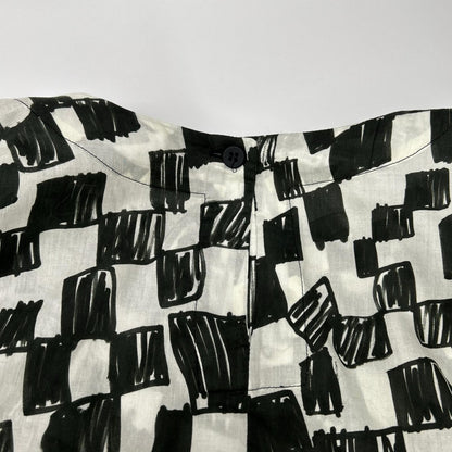 toogood トゥーグッド 26年製 ブラック×ホワイト THE POET DRESS CHEQUERBOARD LAWN - FLINT FELT TIP チェックワンピース ワンピース