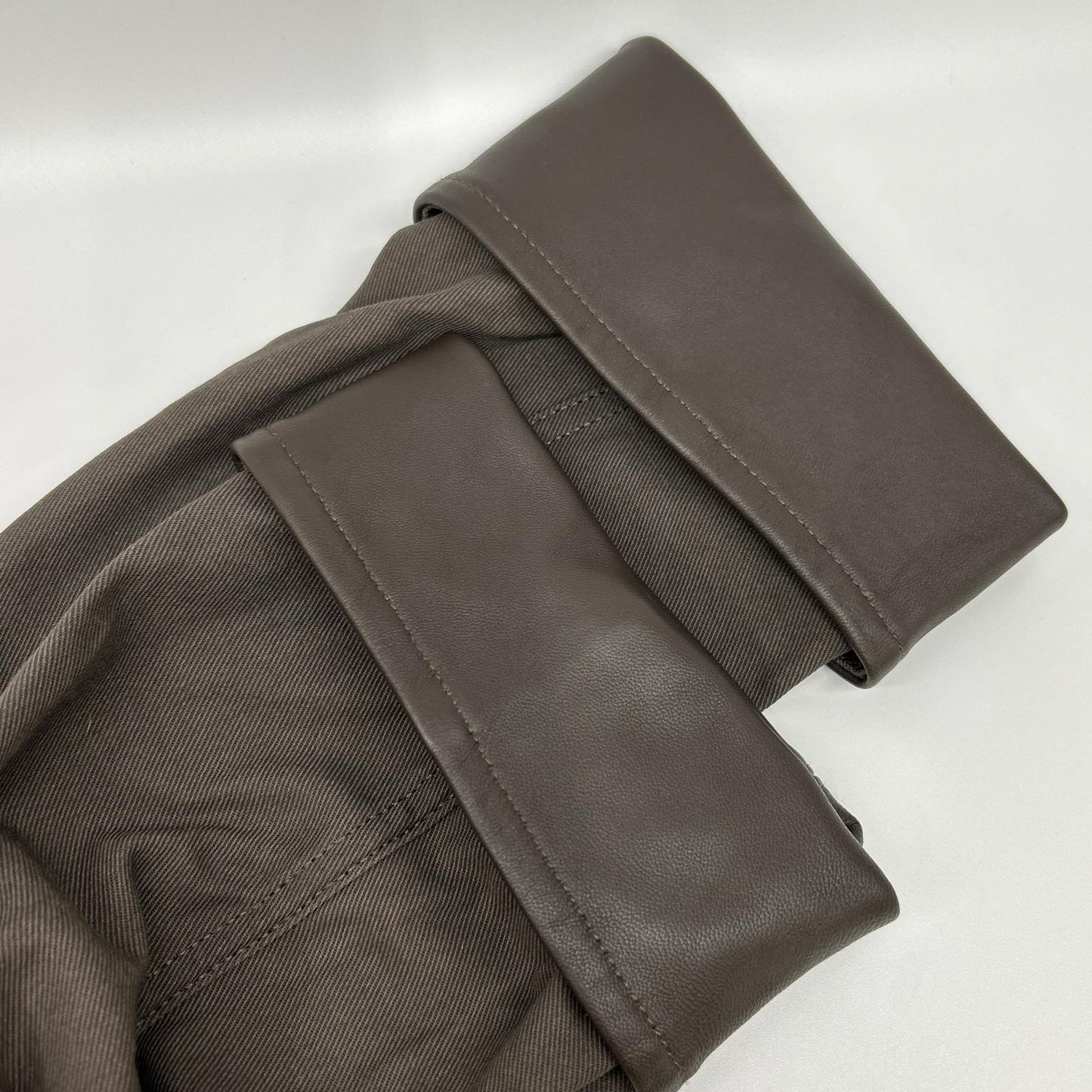 journal standard luxe ジャーナルスタンダード ラックス 25AW ブラウン レザーカラー ツイル カバーオール ジャケット