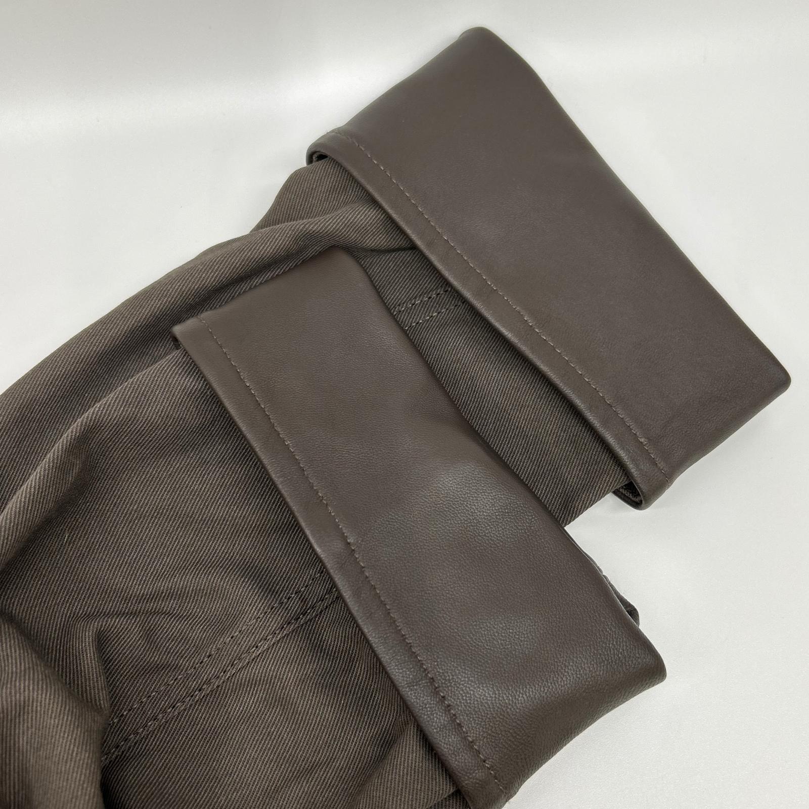 journal standard luxe ジャーナルスタンダード ラックス 25AW ブラウン レザーカラー ツイル カバーオール ジャケット