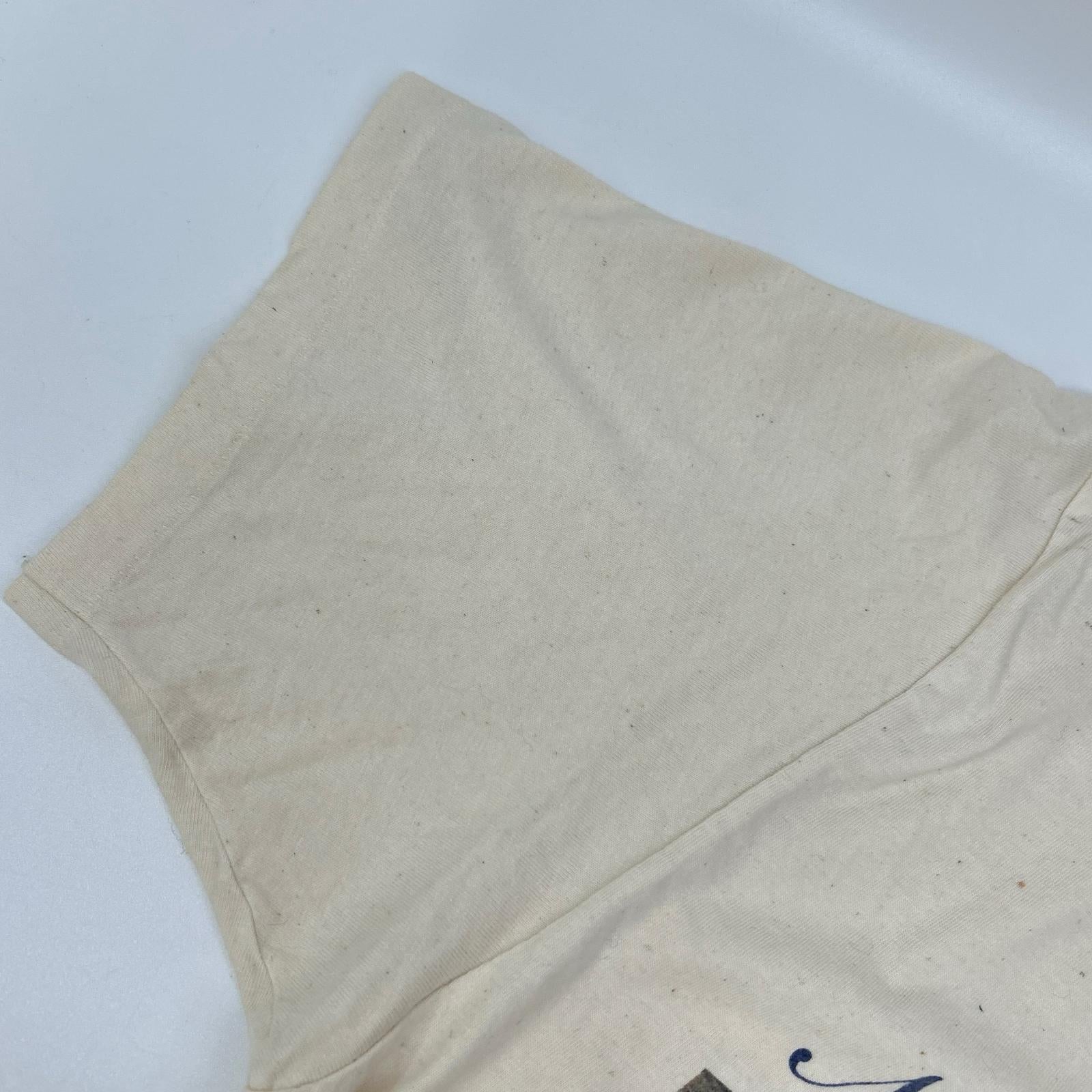 Hanes ヘインズ 90's USA製 アイボリー The Bass Brewery 企業ロゴ プリント Tシャツ コート