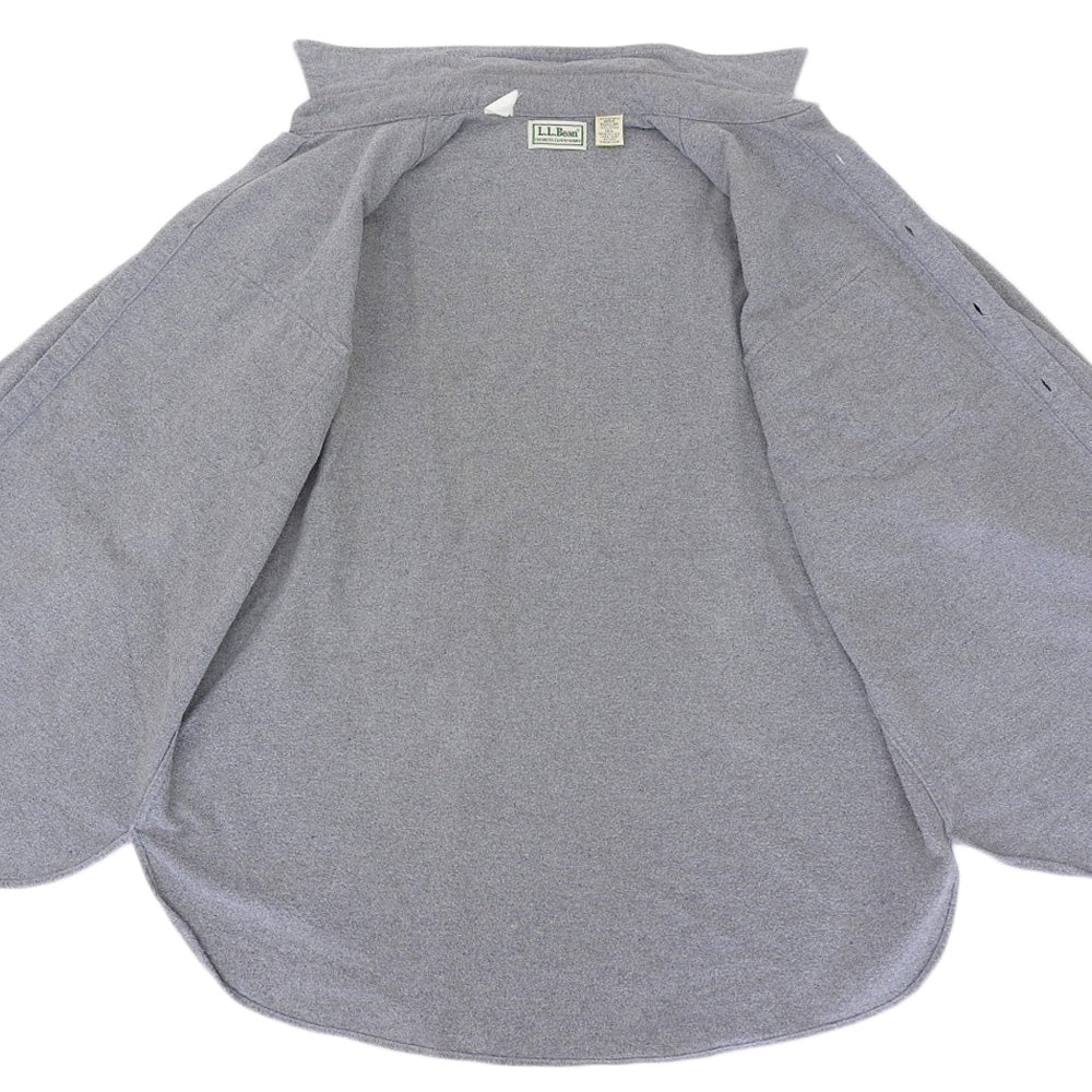 L.L.Bean エルエルビーン USA製 コットン ロングスリーブ ネルシャツ トップス メンズ グレー 16 1/2 1611 90’s トップス