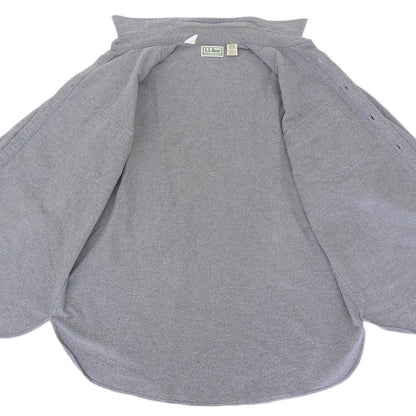 L.L.Bean エルエルビーン USA製 コットン ロングスリーブ ネルシャツ トップス メンズ グレー 16 1/2 1611 90’s トップス