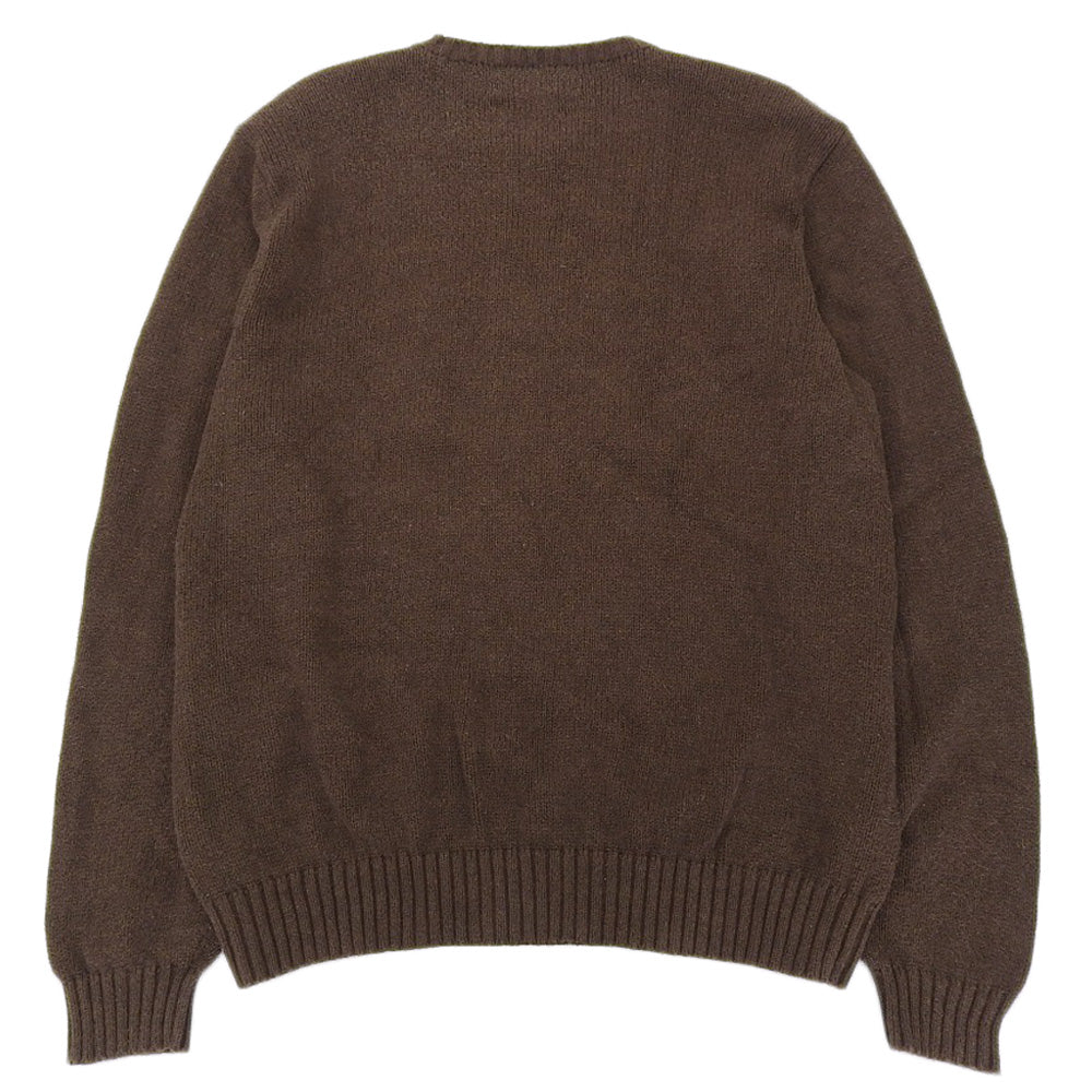 POLObyRalphLauren ポロラルフローレン ロゴ刺しゅう コットンニット モックネック セーター トップス メンズ ブラウン XL トップス