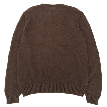 POLObyRalphLauren ポロラルフローレン ロゴ刺しゅう コットンニット モックネック セーター トップス メンズ ブラウン XL トップス