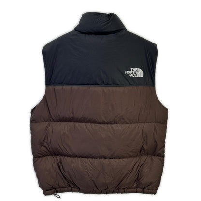 THE NORTH FACE ノースフェイス ブラック×ブラウン NOVELTY NUPTSE AIR RDS DOWN VEST ベスト
