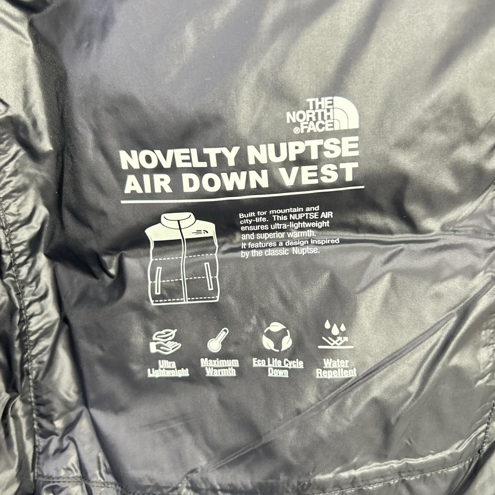 THE NORTH FACE ノースフェイス ブラック×ブラウン NOVELTY NUPTSE AIR RDS DOWN VEST ベスト