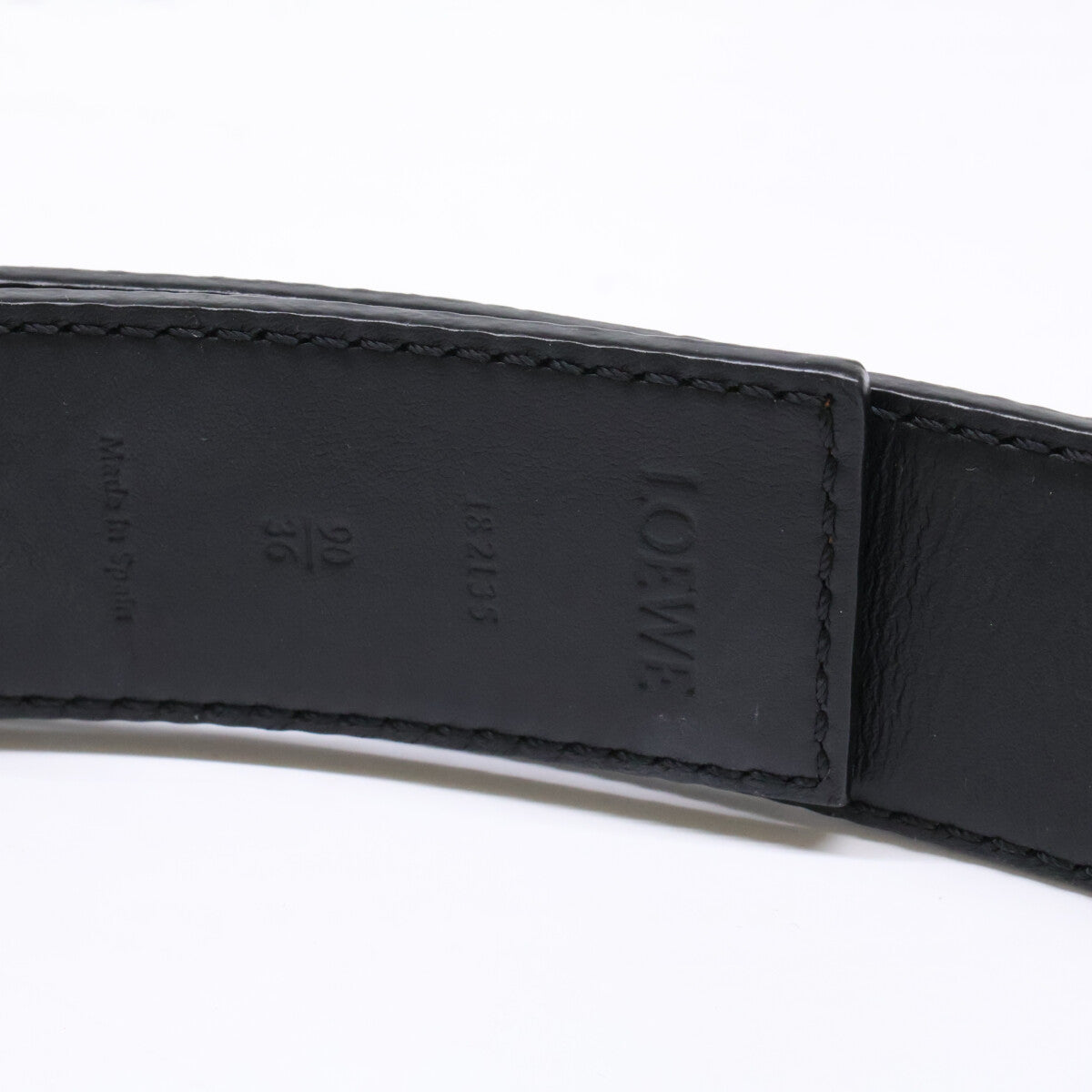 LOEWE ロエベ 182135 リバーシブル アナグラム スムースカーフ&ソフトグレインカーフ ベルト