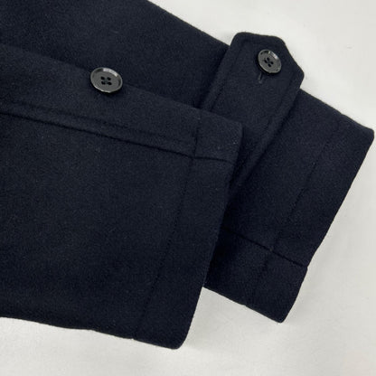 SHIPS シップス 114-45-0077 ネイビー HAMILTON LAMBSWOOL メルトン シングル ロング Pコート コート