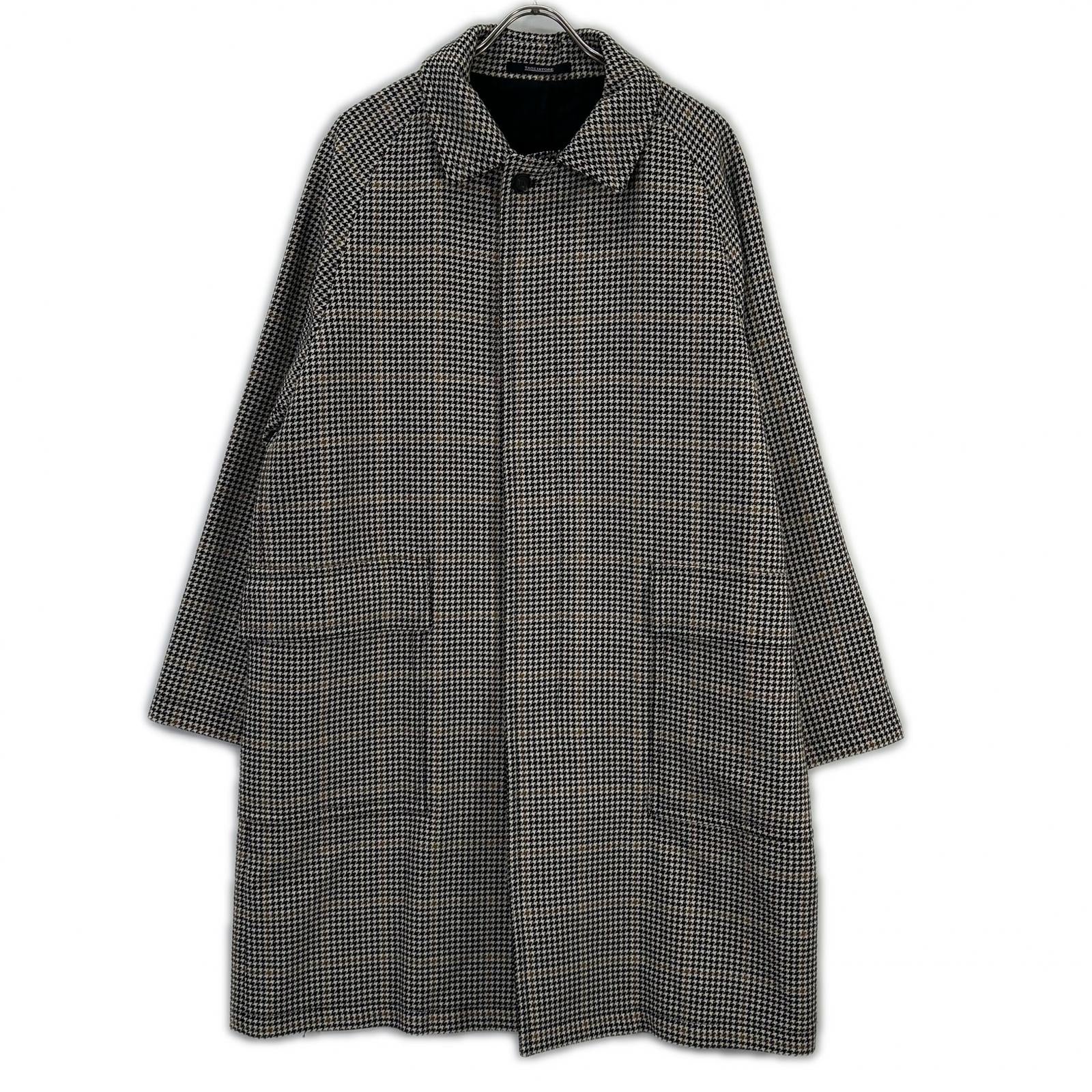 TAGLIATORE タリアトーレ LOYD/S ST ベージュ ハウンドトゥース ウール LOYD バルカラーコート コート