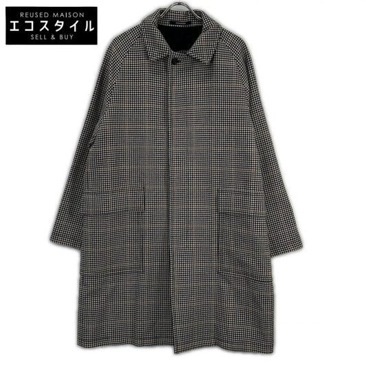 TAGLIATORE タリアトーレ LOYD/S ST ベージュ ハウンドトゥース ウール LOYD バルカラーコート コート