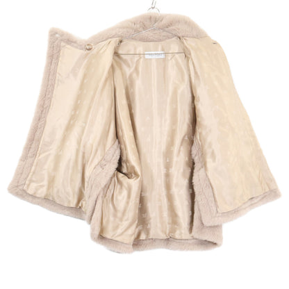 Max Mara マックスマーラ 美品 国内正規 473608236 ウール混アルパカ テディベア ケープポンチョ コート