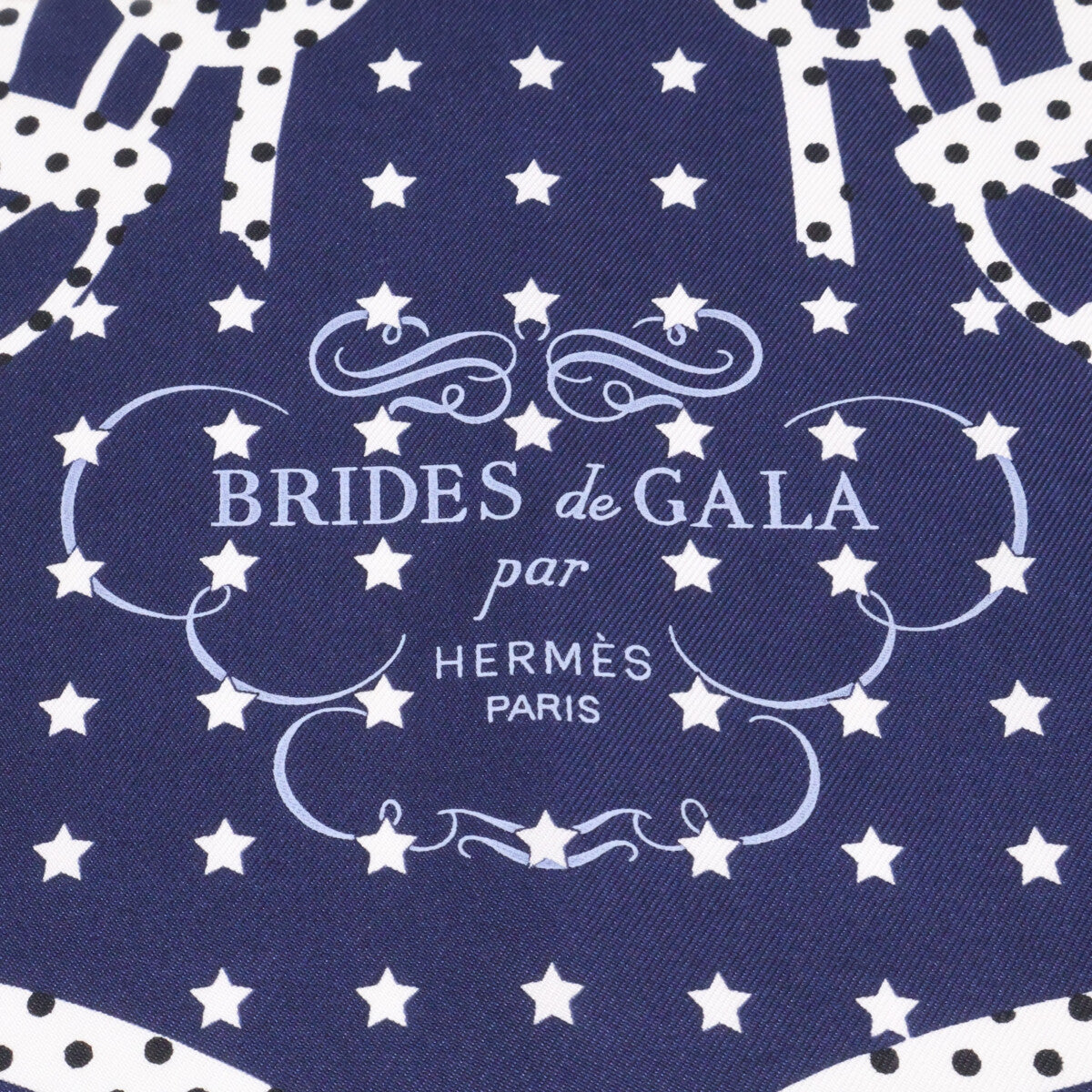 HERMES エルメス 【新品同様/24年製】ブリッド・ガラ・バンダナ・ドット カレ70 シルク100％ スカーフ