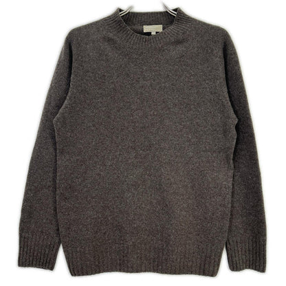 MargaretHowell マーガレットハウエル 579-2260001 ブラウン カシミヤ混 クルーネックニット トップス