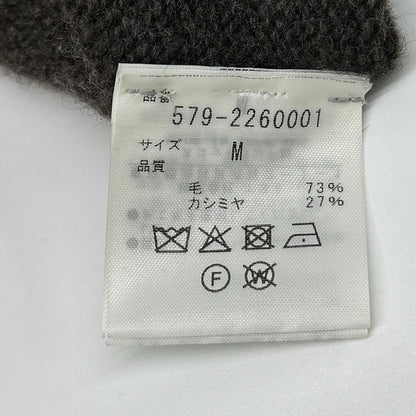 MargaretHowell マーガレットハウエル 579-2260001 ブラウン カシミヤ混 クルーネックニット トップス