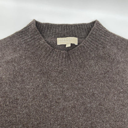 MargaretHowell マーガレットハウエル 579-2260001 ブラウン カシミヤ混 クルーネックニット トップス