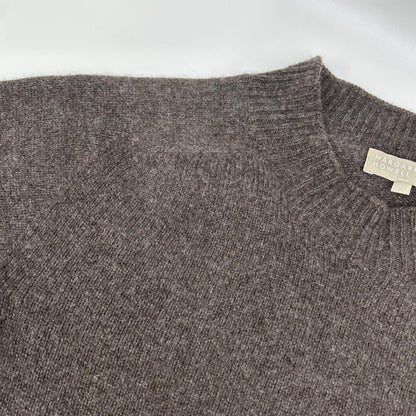 MargaretHowell マーガレットハウエル 579-2260001 ブラウン カシミヤ混 クルーネックニット トップス