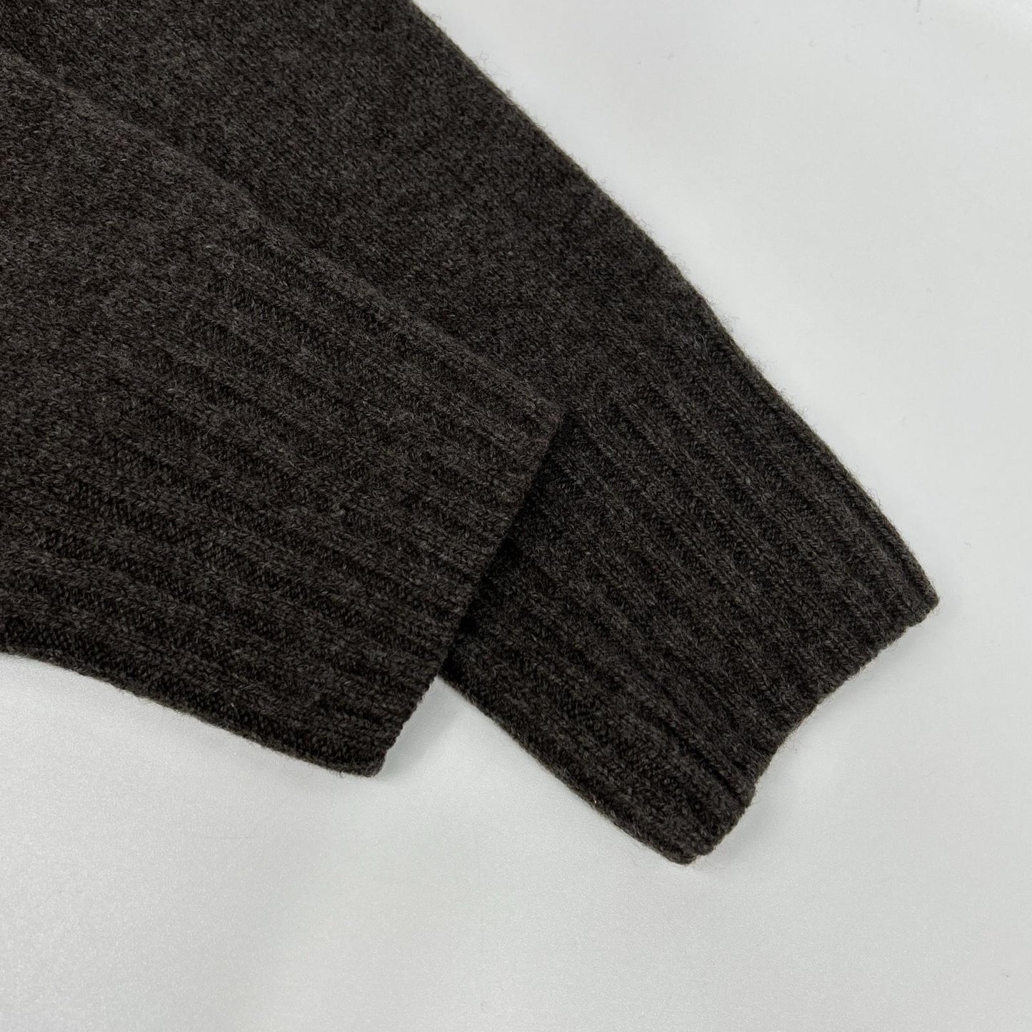 MargaretHowell マーガレットハウエル 579-2260001 ブラウン カシミヤ混 クルーネックニット トップス