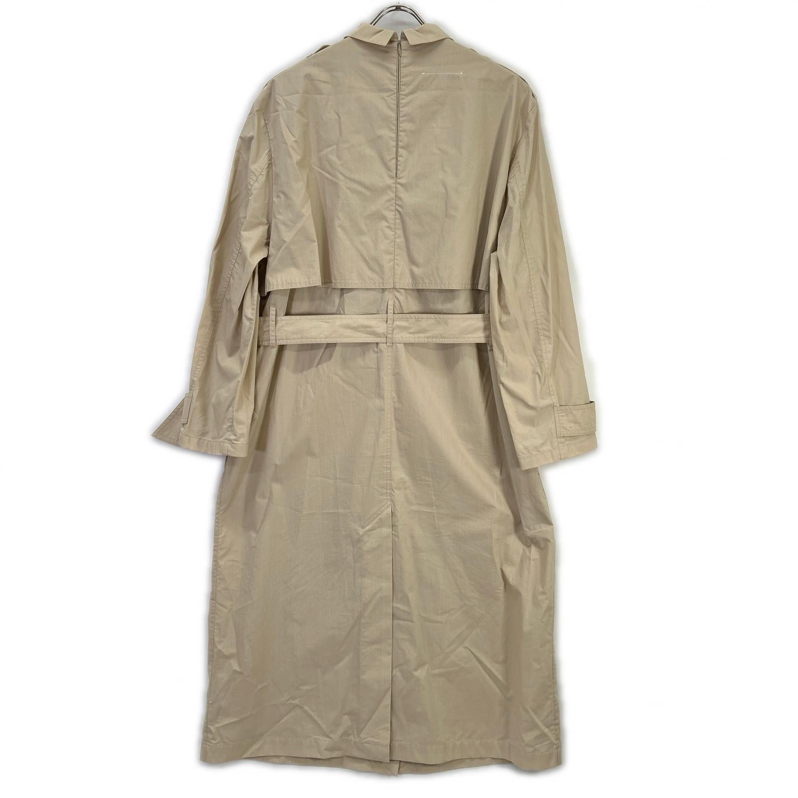 MM6 エムエムシックス S62CT0140 ベージュ Reversed Trench Coat Dress ワンピース
