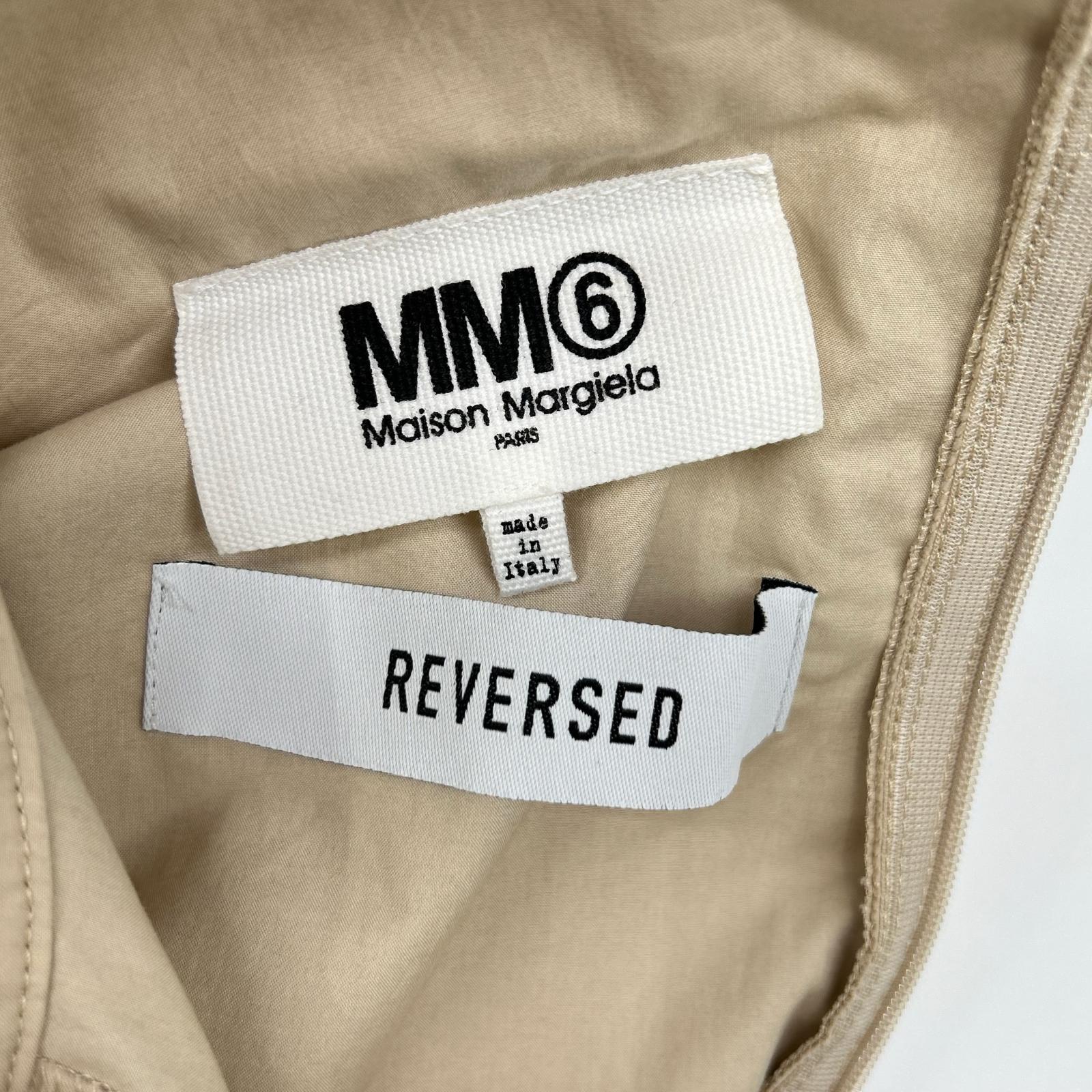 MM6 エムエムシックス S62CT0140 ベージュ Reversed Trench Coat Dress ワンピース