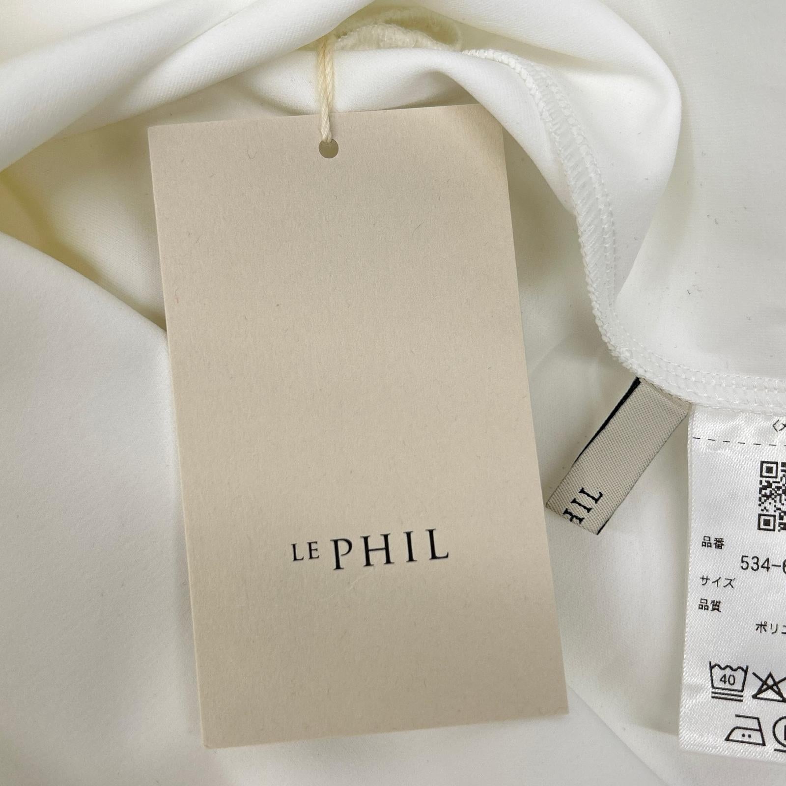 LE PHIL ル フィル 26年製 534-6160411 ホワイト テックスブリッドダンボールブラウス トップス