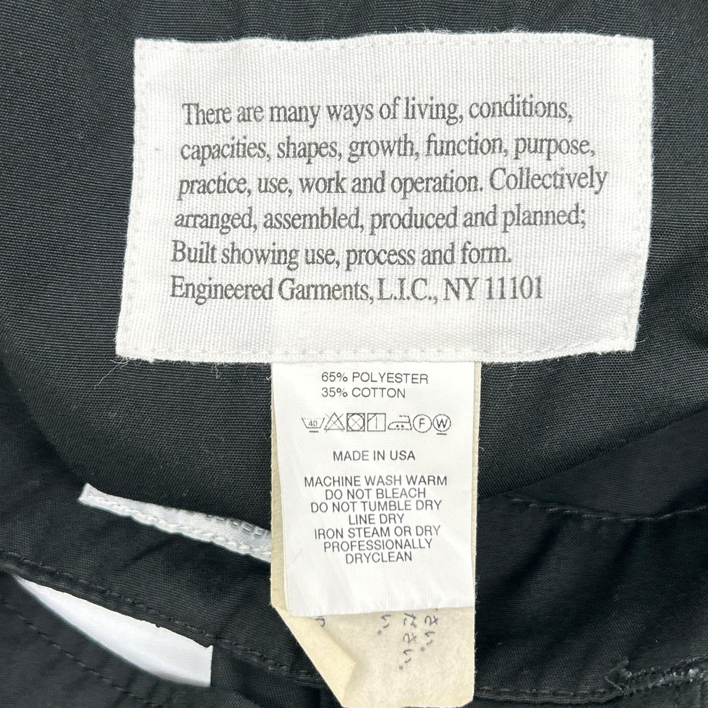 Engineered Garments エンジニアードガーメンツ ブラック PC Poplin サイドアジャスター オーバーオール オーバーオール オールインワン
