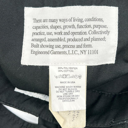 Engineered Garments エンジニアードガーメンツ ブラック PC Poplin サイドアジャスター オーバーオール オーバーオール オールインワン