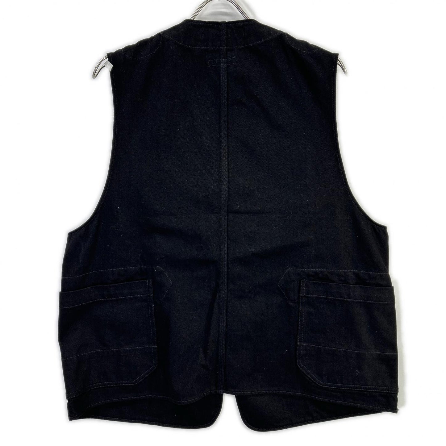 Engineered Garments エンジニアードガーメンツ ブラック Upland Vest Cotton Bull Denim ボトムス