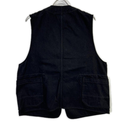 Engineered Garments エンジニアードガーメンツ ブラック Upland Vest Cotton Bull Denim ボトムス