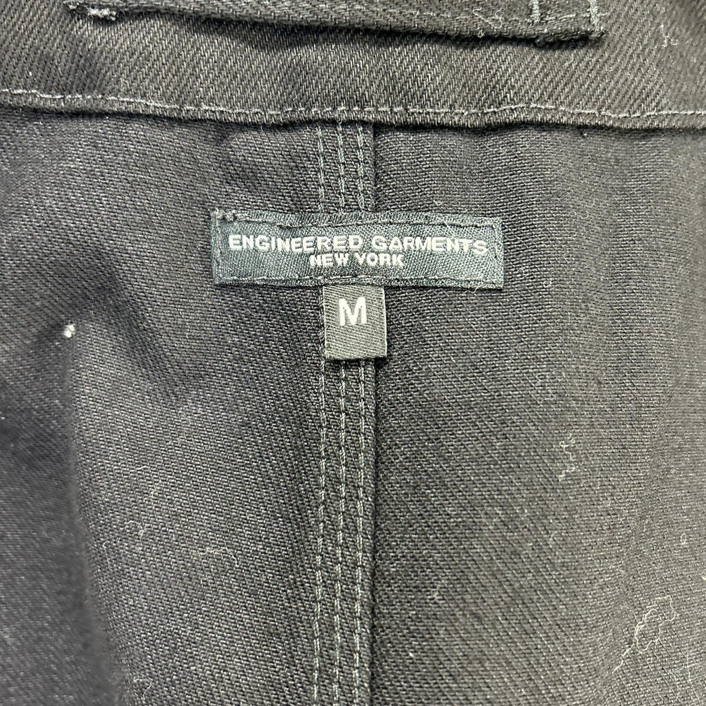 Engineered Garments エンジニアードガーメンツ ブラック Upland Vest Cotton Bull Denim ボトムス