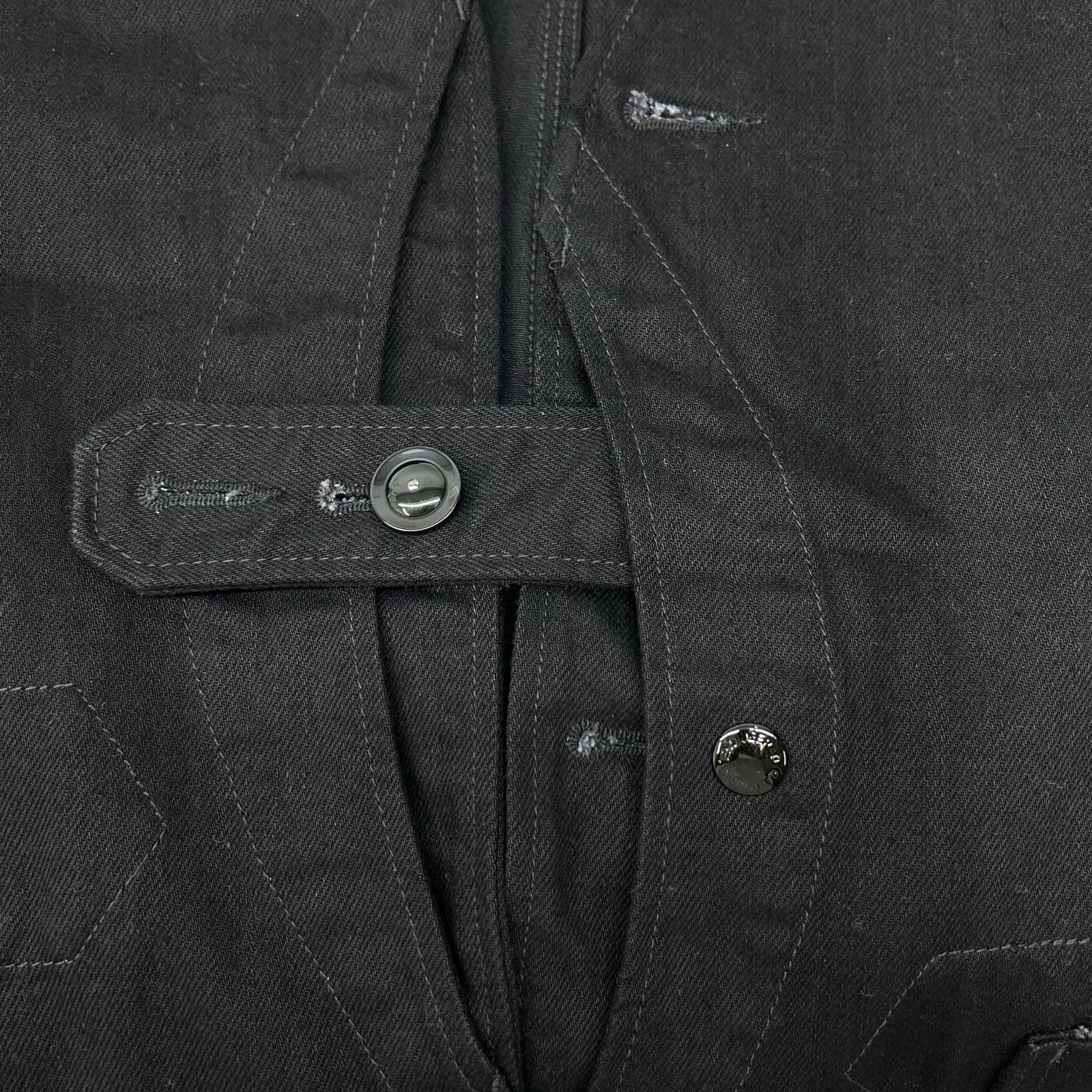 Engineered Garments エンジニアードガーメンツ ブラック Upland Vest Cotton Bull Denim ボトムス