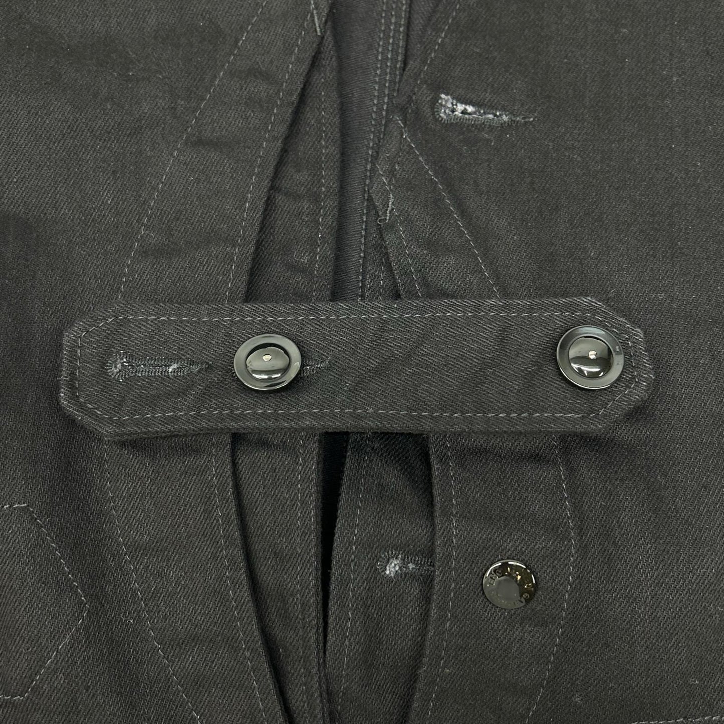 Engineered Garments エンジニアードガーメンツ ブラック Upland Vest Cotton Bull Denim ボトムス