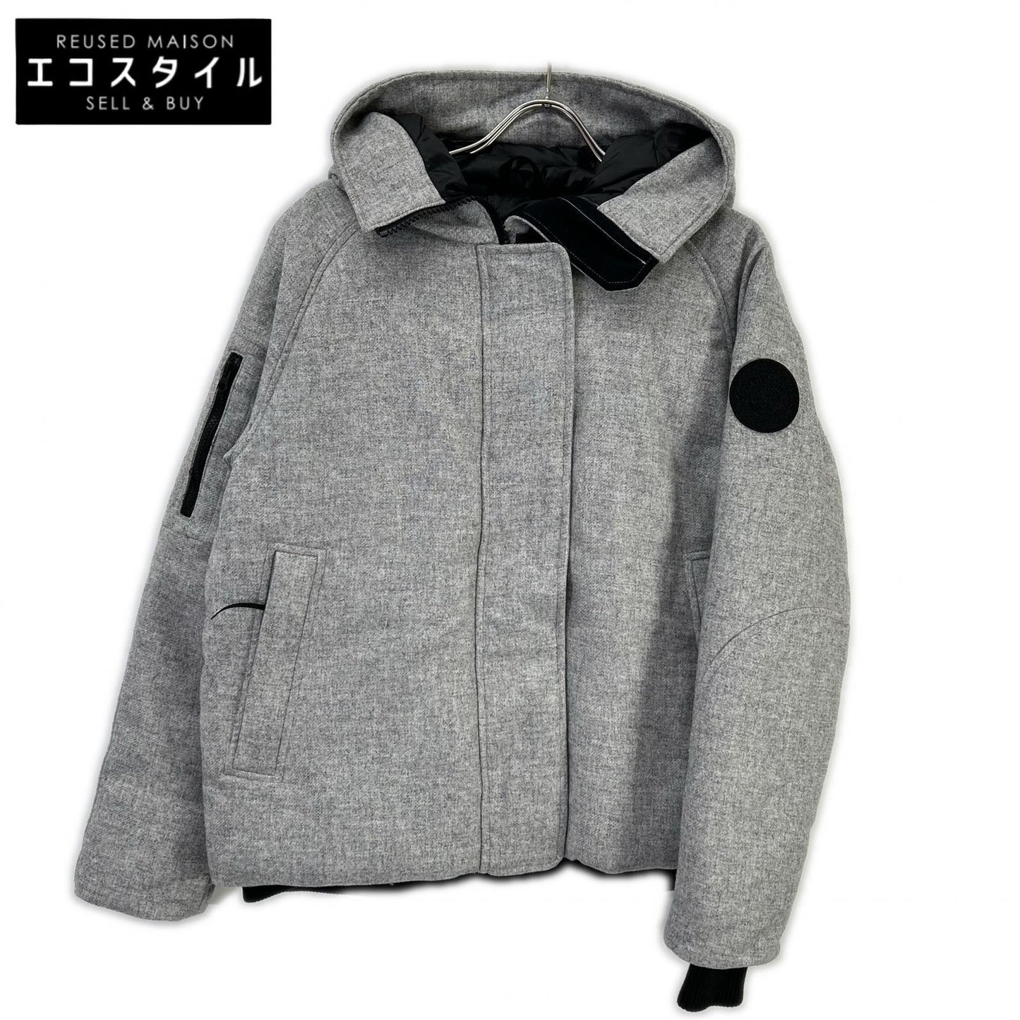 CANADA GOOSE カナダグース 3853WB3 ブラックレーベル グレー Everleigh Bomber Wool/エバーレー ボンバー ウール ダウンジャケット ジャケット