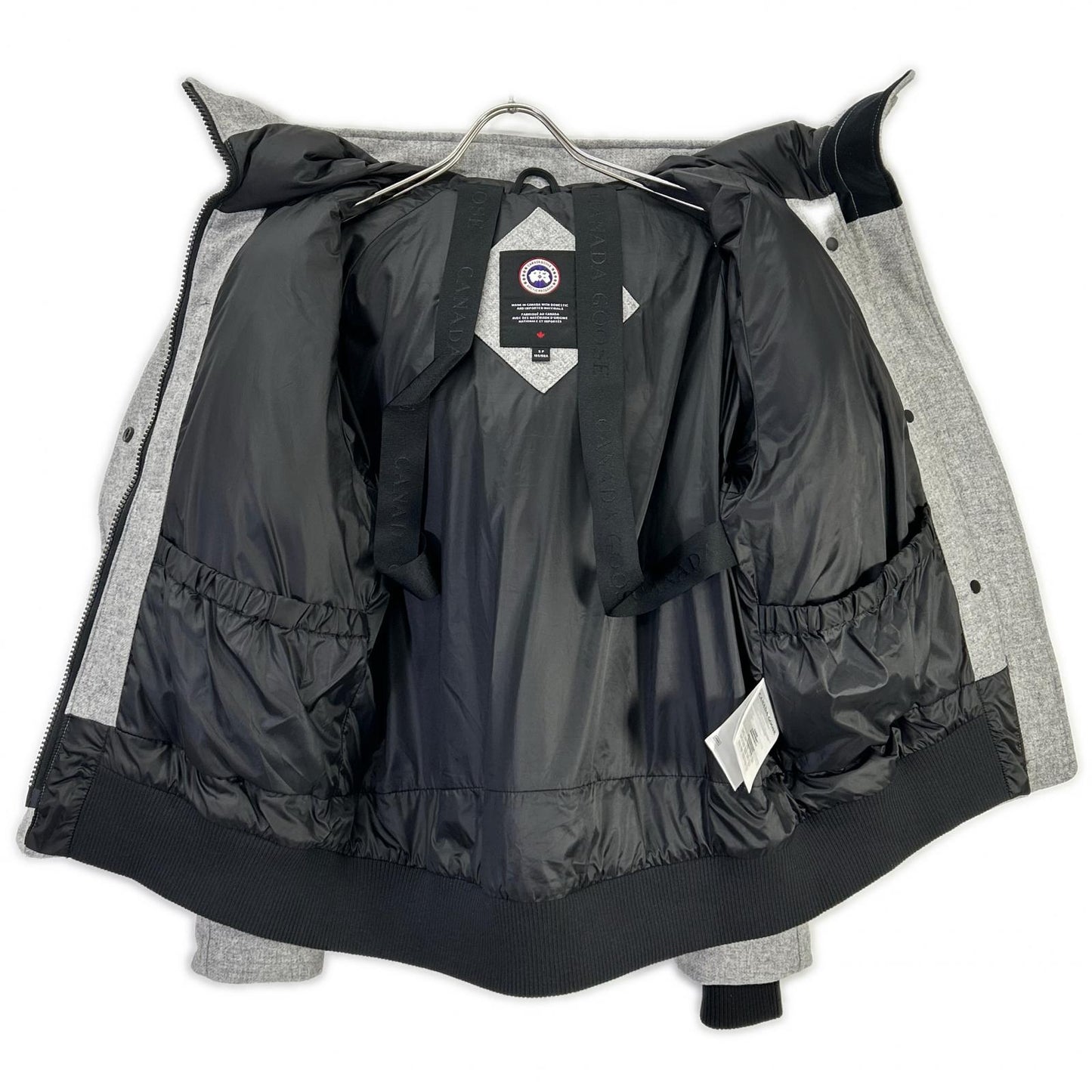 CANADA GOOSE カナダグース 3853WB3 ブラックレーベル グレー Everleigh Bomber Wool/エバーレー ボンバー ウール ダウンジャケット ジャケット
