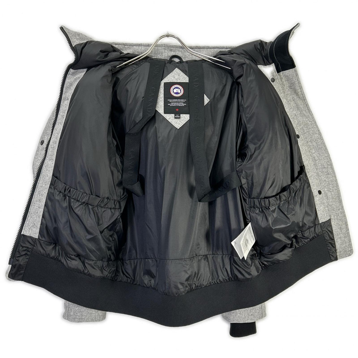 CANADA GOOSE カナダグース 3853WB3 ブラックレーベル グレー Everleigh Bomber Wool/エバーレー ボンバー ウール ダウンジャケット ジャケット